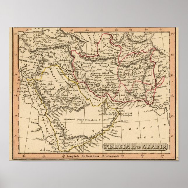 Póster Persia, Arabia (Frente)