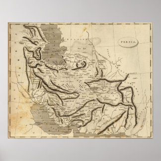 Póster Persia Map by Arrowsmith