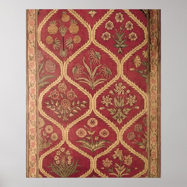 Póster Persian or Turkish carpet, 16th/17th century (wool (Frente)