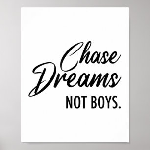 Póster Persigue Sueños No Chicos, Perseguidora de Sueños,
