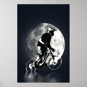 Póster Persiguiendo a la luna - Montaña Biker
