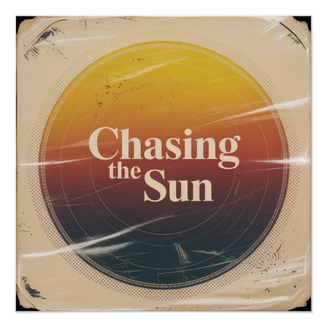Póster Persiguiendo El Sol (Anverso)