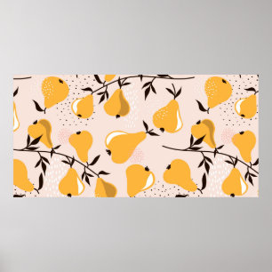 Póster Persiste un fondo de patrón impecable. Línea de tr