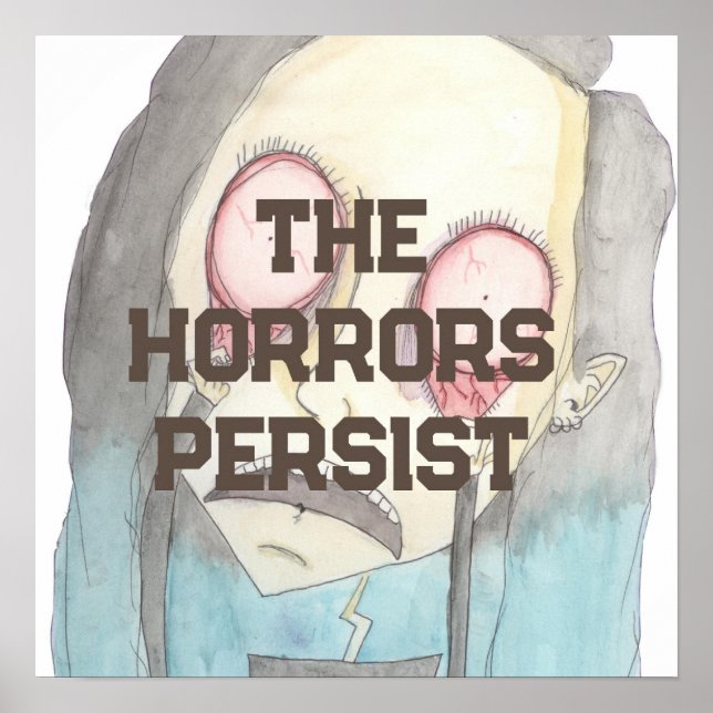 Póster Persisten los horrores (Frente)