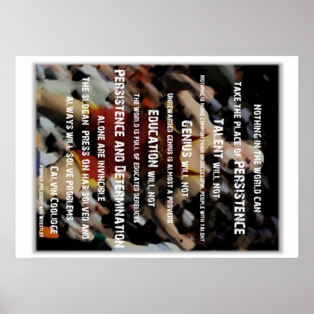 Póster Persistence - wrestling (Frente)