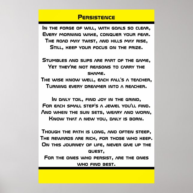 Póster Persistencia (Frente)