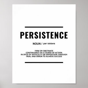Póster Persistencia Cita motivadora