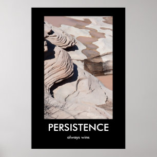 Póster PERSISTENCIA, siempre gana el Poster desmotivacion