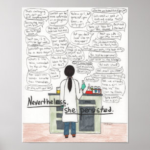 Póster Persistía (STEM), 11x14