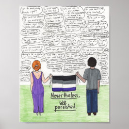 Póster Persistimos (Asexual) 8,5x11