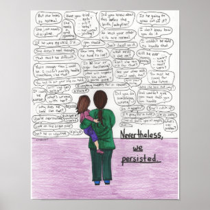 Póster Persistimos (los padres de los niños