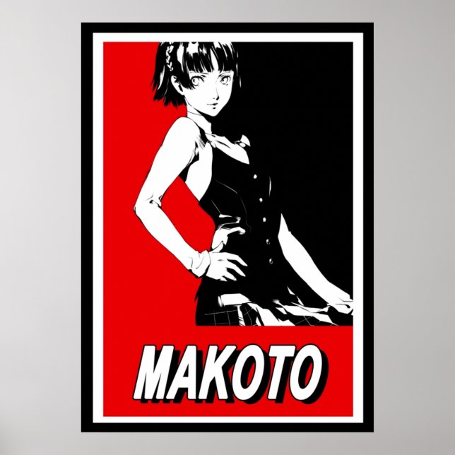 Póster Persona 5 Makoto Niijima Celeb (Frente)