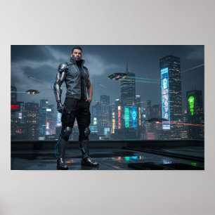 Póster Persona Ciberneticamente Mejorada