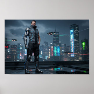 Póster Persona Ciberneticamente Mejorada