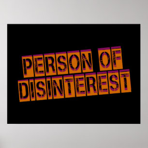 Póster Persona de poco interés