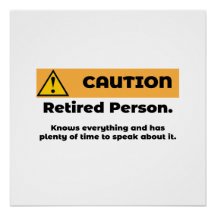 Persona jubilada con precaución