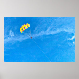 Póster Persona parapente al aire libre