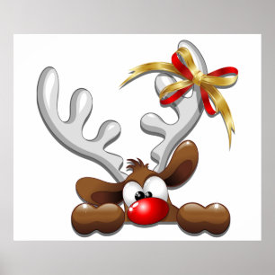 Póster Personaje de Navidades divertidos y desconcertados