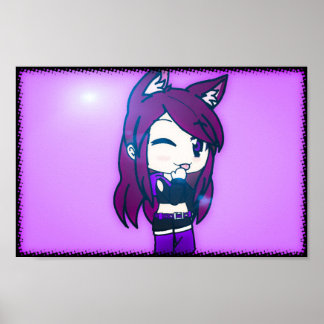 Póster Personaje de vida de Cute Gatcha