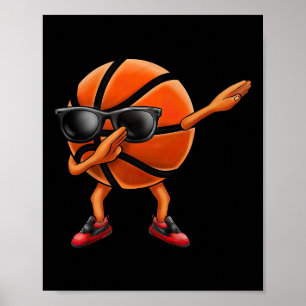 Póster Personaje divertido del deporte juvenil Cool Sketl