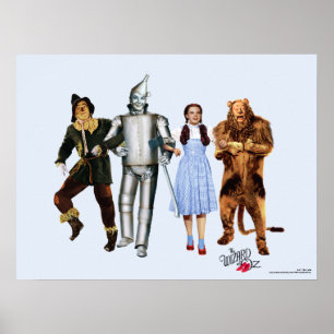 Póster Personajes clásicos del mago de Oz
