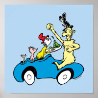 Personajes de Huevos Verdes y Jamón de Dr. Seuss e