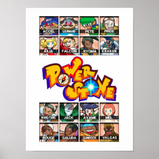 Póster Personajes de Power Stone