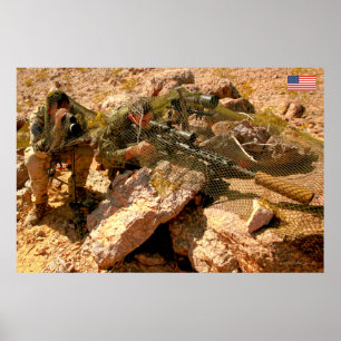 PÓSTER PERSONAL DE COMBATE DE EE.UU.