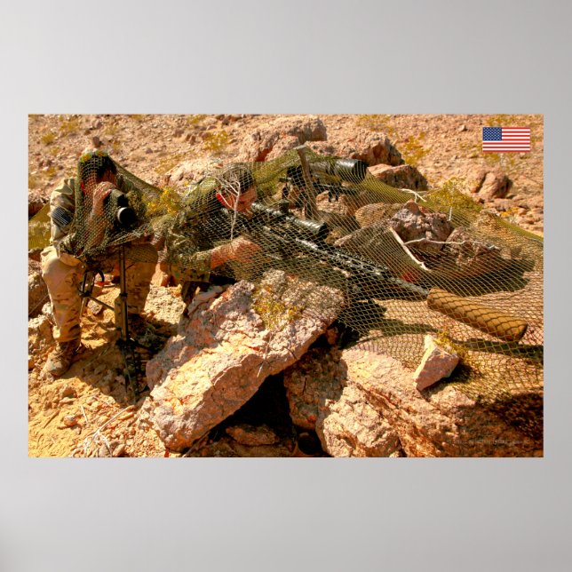 PÓSTER PERSONAL DE COMBATE DE EE.UU. (Frente)
