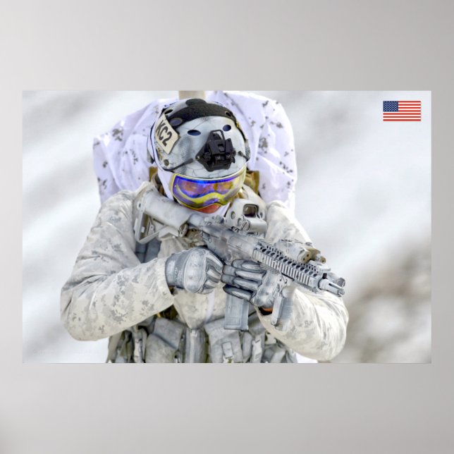 PÓSTER PERSONAL DE COMBATE DE EE.UU. (Frente)