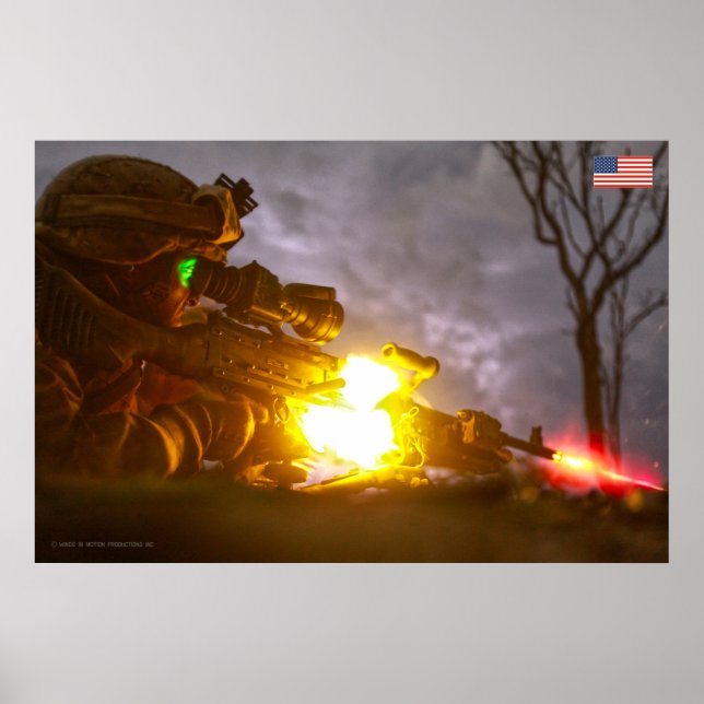 PÓSTER PERSONAL DE COMBATE DE EE.UU. (Frente)