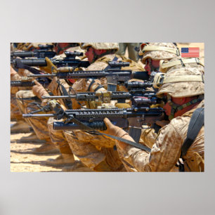 PÓSTER PERSONAL DE COMBATE DE EE.UU.