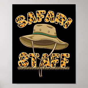 Póster Personal del Safari Cumpleaños Safari