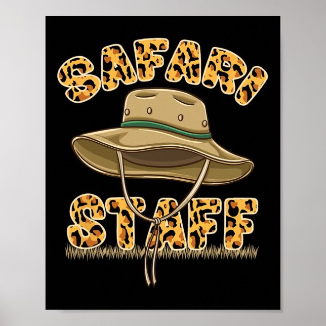 Póster Personal del Safari Cumpleaños Safari (Frente)