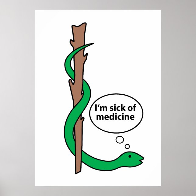 Póster Personal humorístico de Asclepius (Frente)