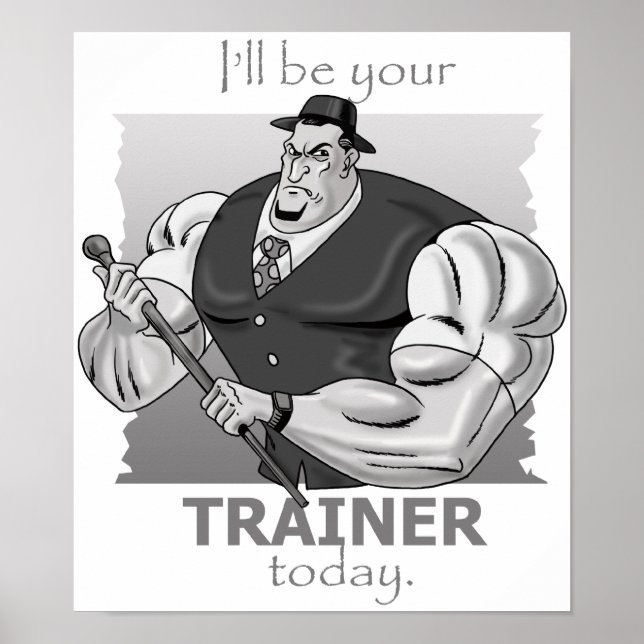 Póster Personal Trainer - Hardcore Style - Poster & Print (Frente)