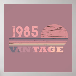 Póster Personaliazado cuarenta fiesta de 40 años