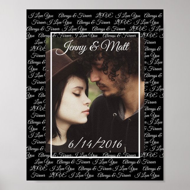 Póster Personalice este " Poster con su imagen (Frente)