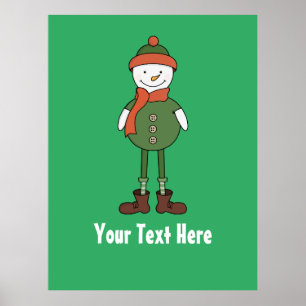 Póster Personalice este Snowman de Guay