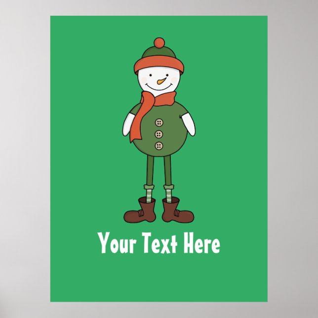 Póster Personalice este Snowman de Guay (Frente)