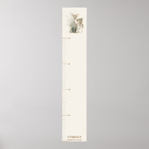Personalised Woodland Deer Growth Chart