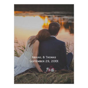 Póster Personaliza Foto Personaliza Imagen de Boda