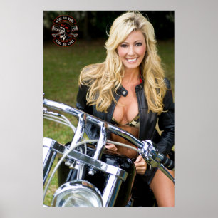 Póster Personaliza la imagen de la chica en bikini con el