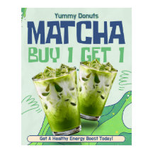 Personaliza Promoción de Matcha Verde Blanco Compr