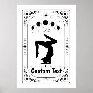 Póster Personaliza Tarot Zodíaco Yoga Pilates Gimnasia Mo