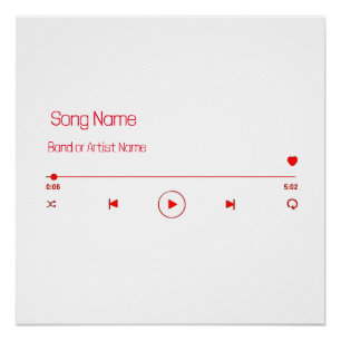 Póster Personaliza Tu Música Favorita