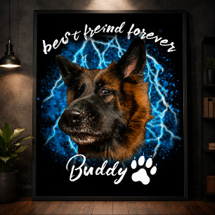 Póster Personaliza tu propia foto de mascota de perro per