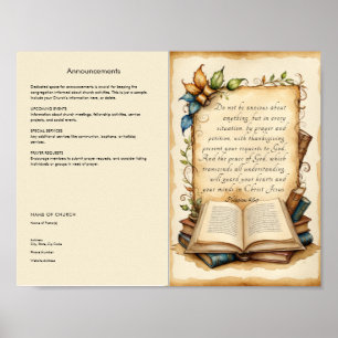 Póster Personaliza y Descarga el Boletín de la Iglesia