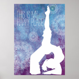 Póster Personalizable acuarela Yoga Mandala | POSTER