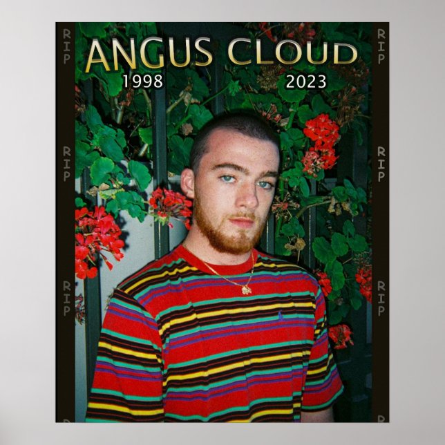 Póster Personalizable Angus Cloud descansa en paz Poster (Frente)